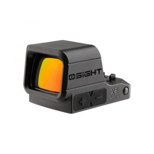 Osight XE AMRS Enclosed Red Dot Sight with RMR Footprint and Side-Loading Battery featuring 2/6+32 MOA Multi-Reticle System